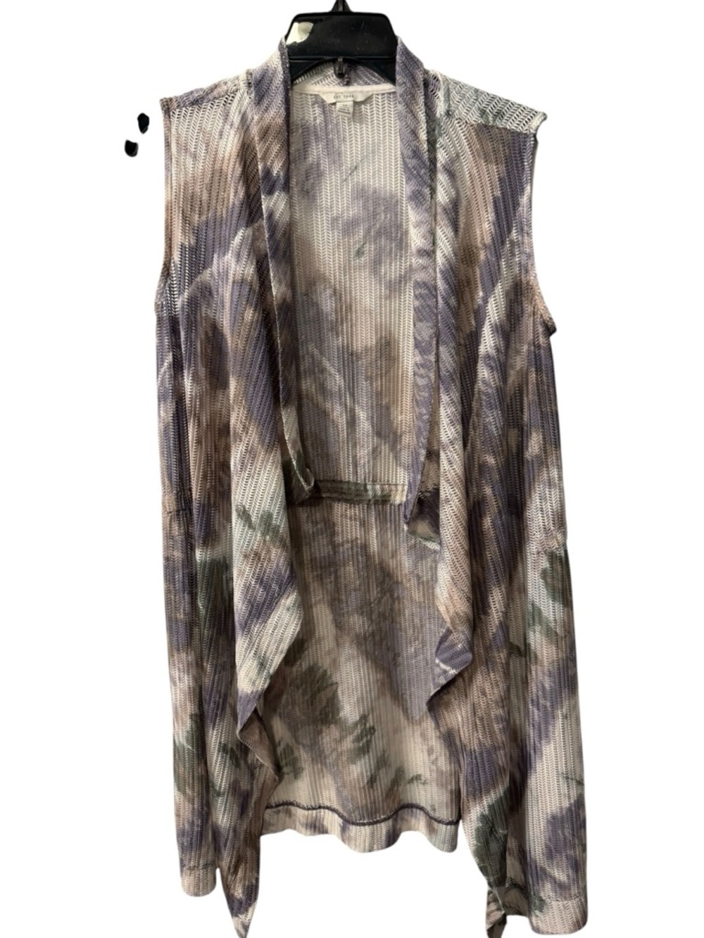 Women’s Est 1946 open drape sleeveless waterfall vest/cardigan EUC Size Medium